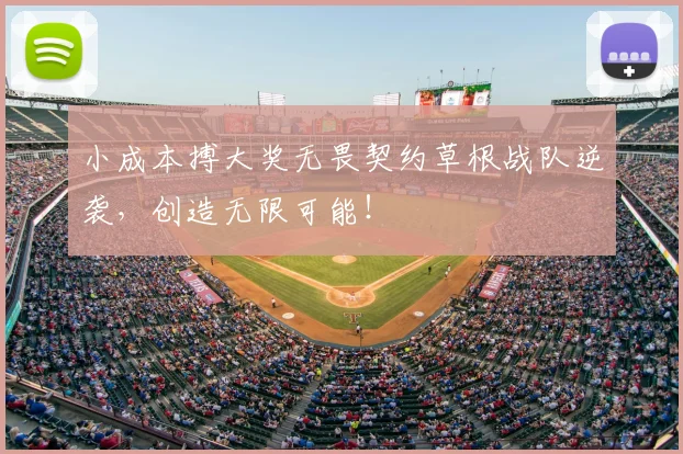 小成本搏大奖无畏契约草根战队逆袭，创造无限可能！